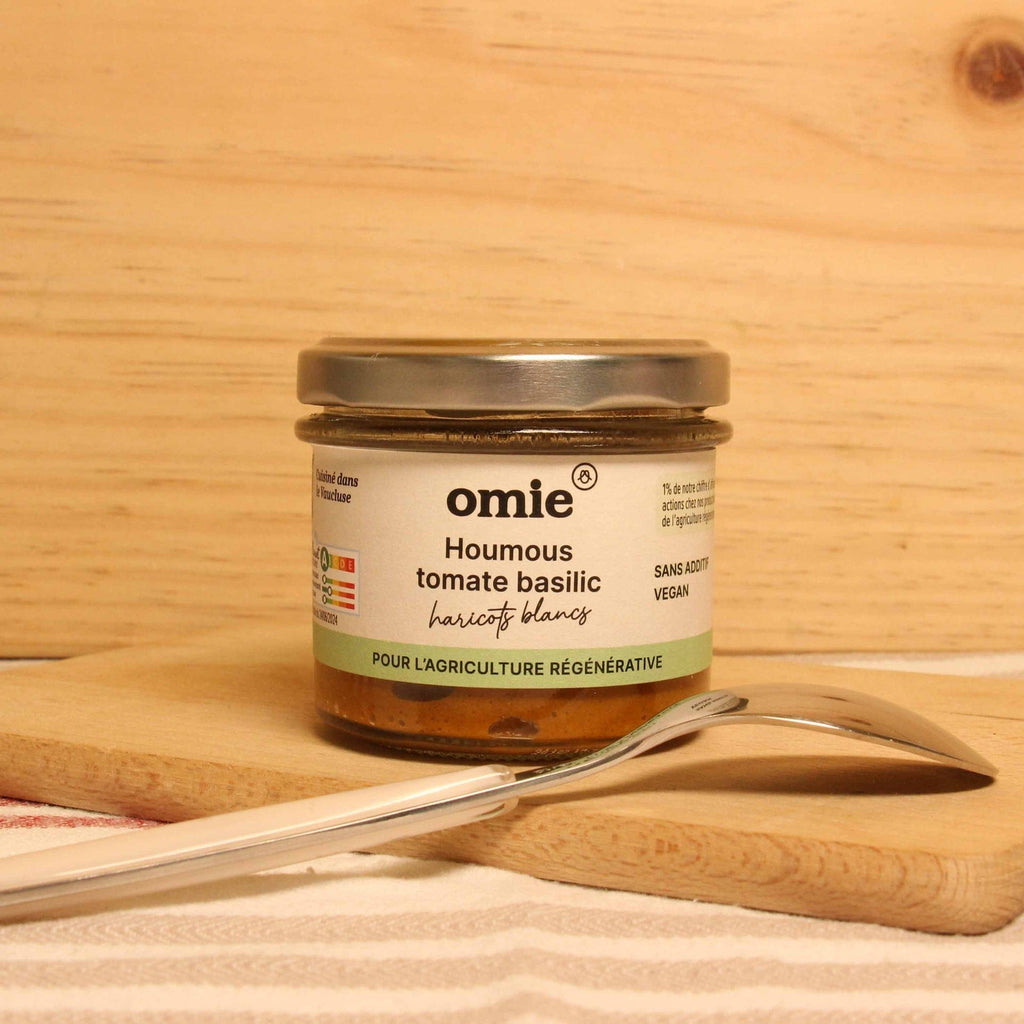 Omie Houmous haricots blancs et tomates BIO - 90g vrac-zero-dechet-ecolo-lille-pilaterie