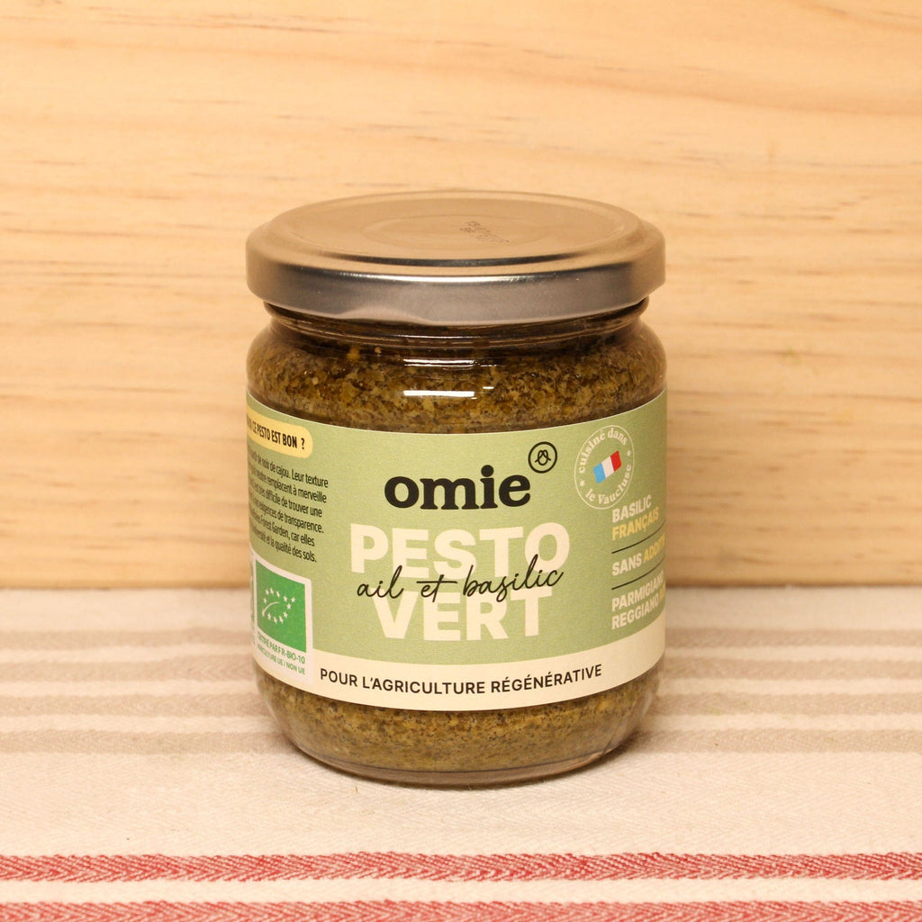 Omie Pesto vert-basilic français BIO - 180g vrac-zero-dechet-ecolo-lille-pilaterie