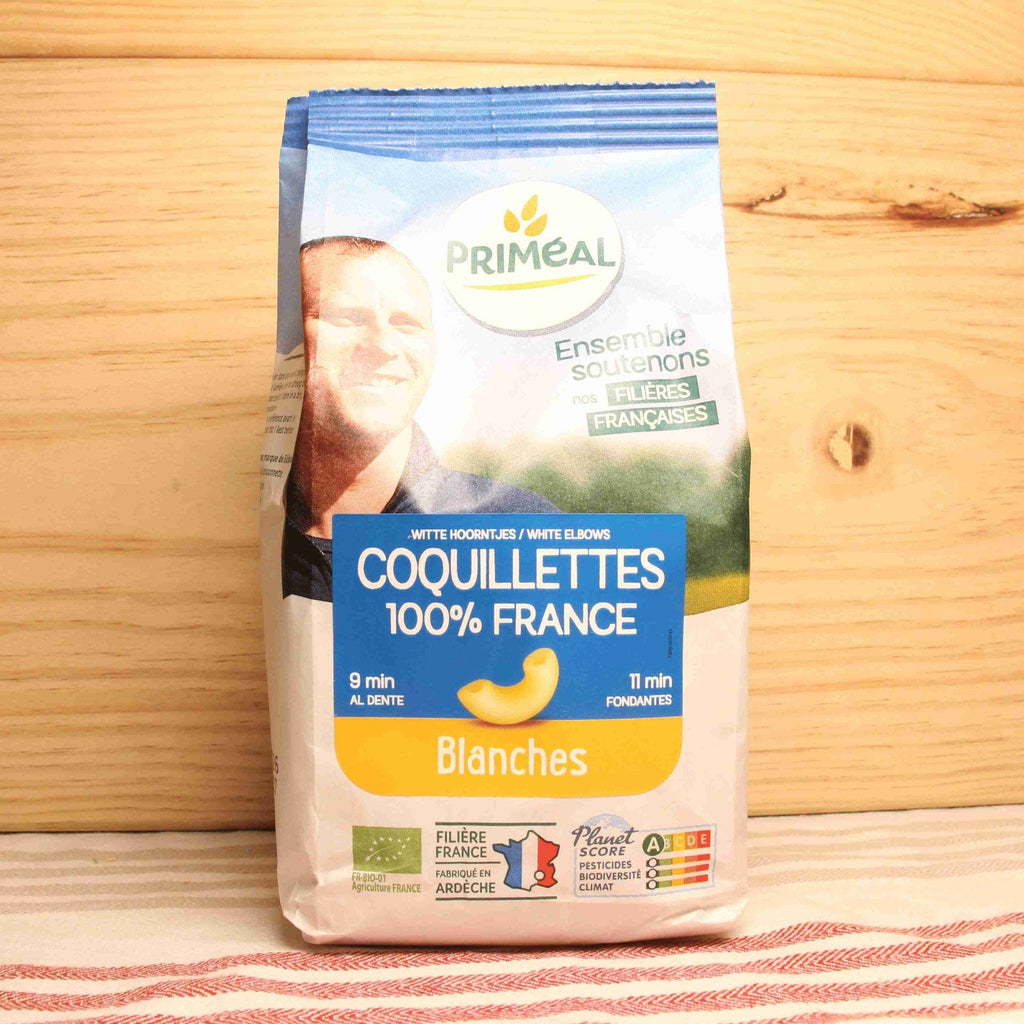 Priméal Coquillettes blanches origine France BIO - 500g vrac-zero-dechet-ecolo-lille-pilaterie