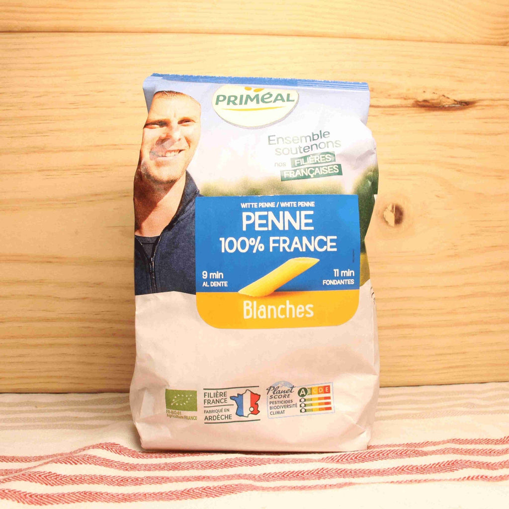 Priméal Pâtes Penne blanches origine France BIO - 500g vrac-zero-dechet-ecolo-lille-pilaterie