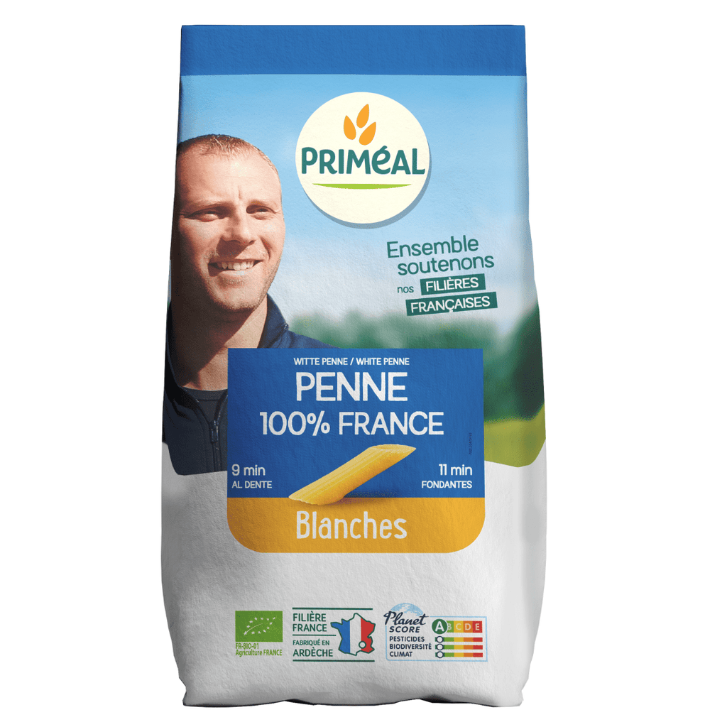 Priméal Penne blanches origine France BIO - 500g vrac-zero-dechet-ecolo-lille-pilaterie