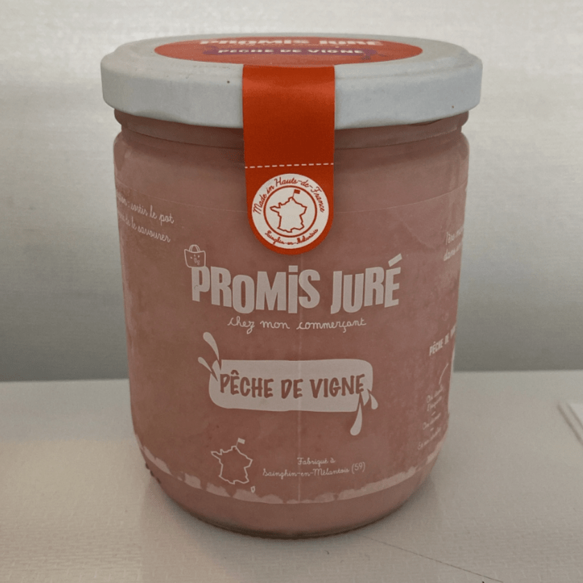 Promis Juré Pot de glace Pêche de Vigne - 330g vrac-zero-dechet-ecolo-lille-pilaterie