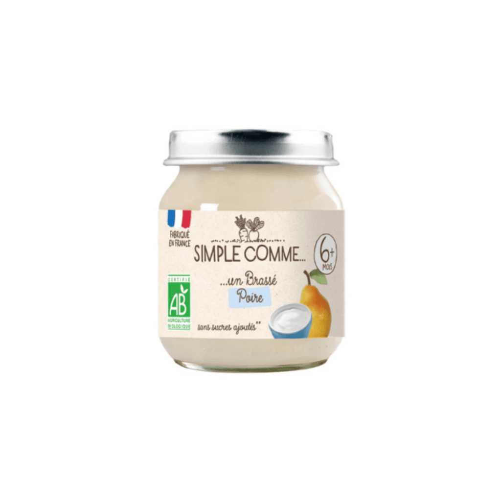 Simple comme Brassé Poire BIO - dès 6 mois - 125g vrac-zero-dechet-ecolo-lille-pilaterie