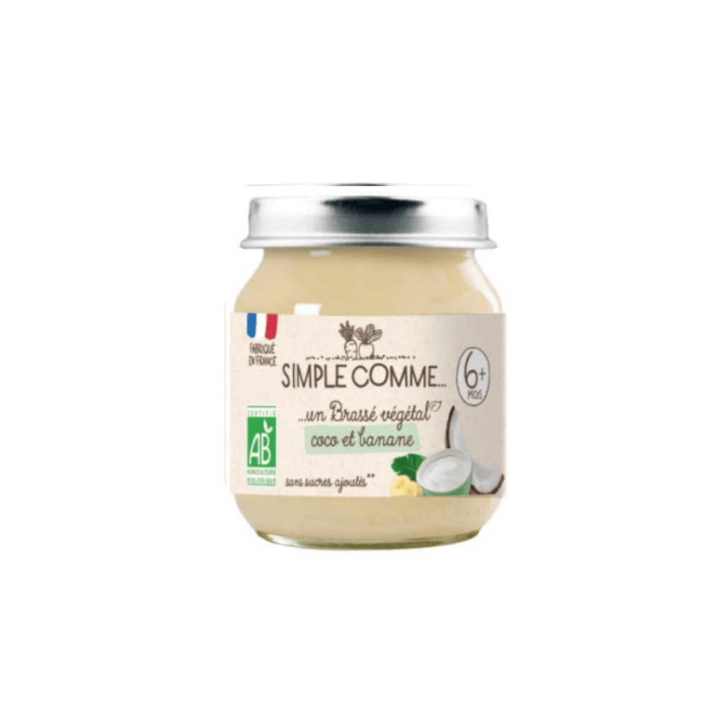 Simple comme Brassé Végétal Coco Banane BIO - dès 6 mois - 125g vrac-zero-dechet-ecolo-lille-pilaterie