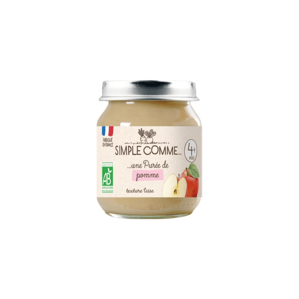 Simple comme Pot bébé 4 mois pomme BIO - 125g vrac-zero-dechet-ecolo-lille-pilaterie