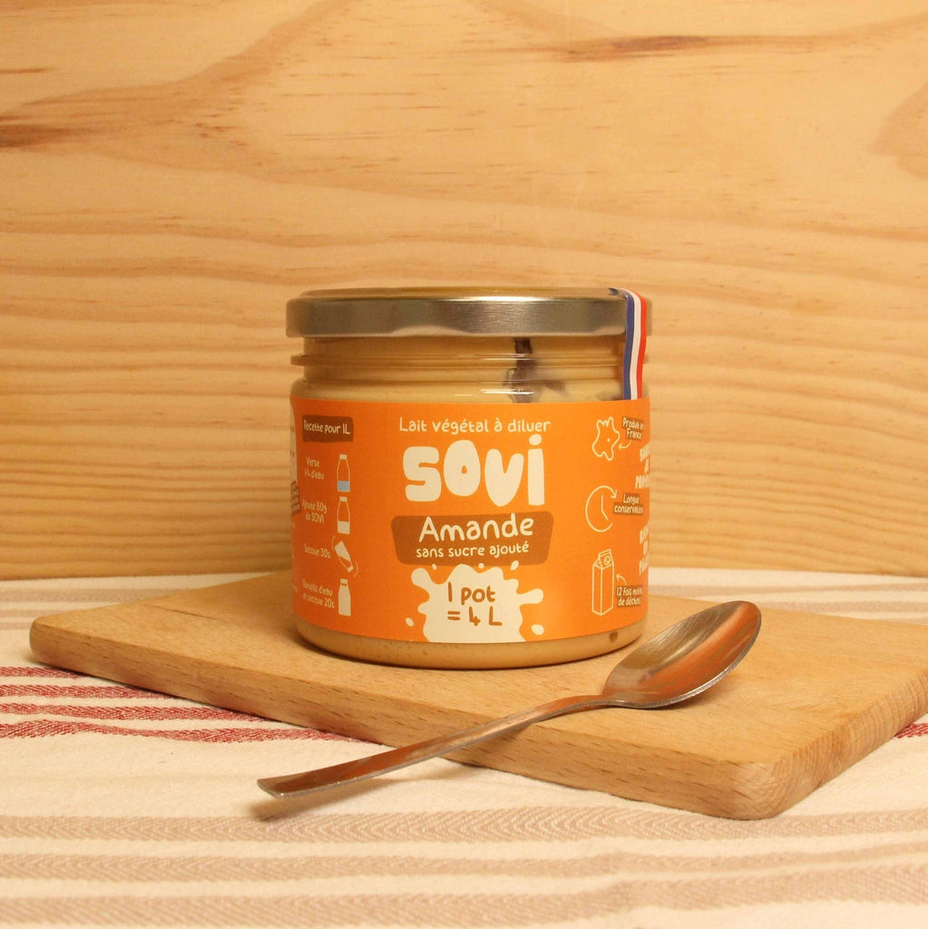 Sovi Boisson végétale amande BIO - 1 pot de 320g = 4L vrac-zero-dechet-ecolo-lille-pilaterie