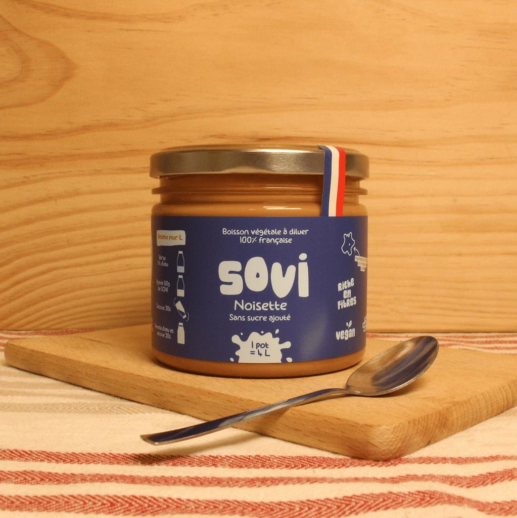 Sovi Boisson végétale noisette BIO - 1 pot de 320g = 4L vrac-zero-dechet-ecolo-lille-pilaterie