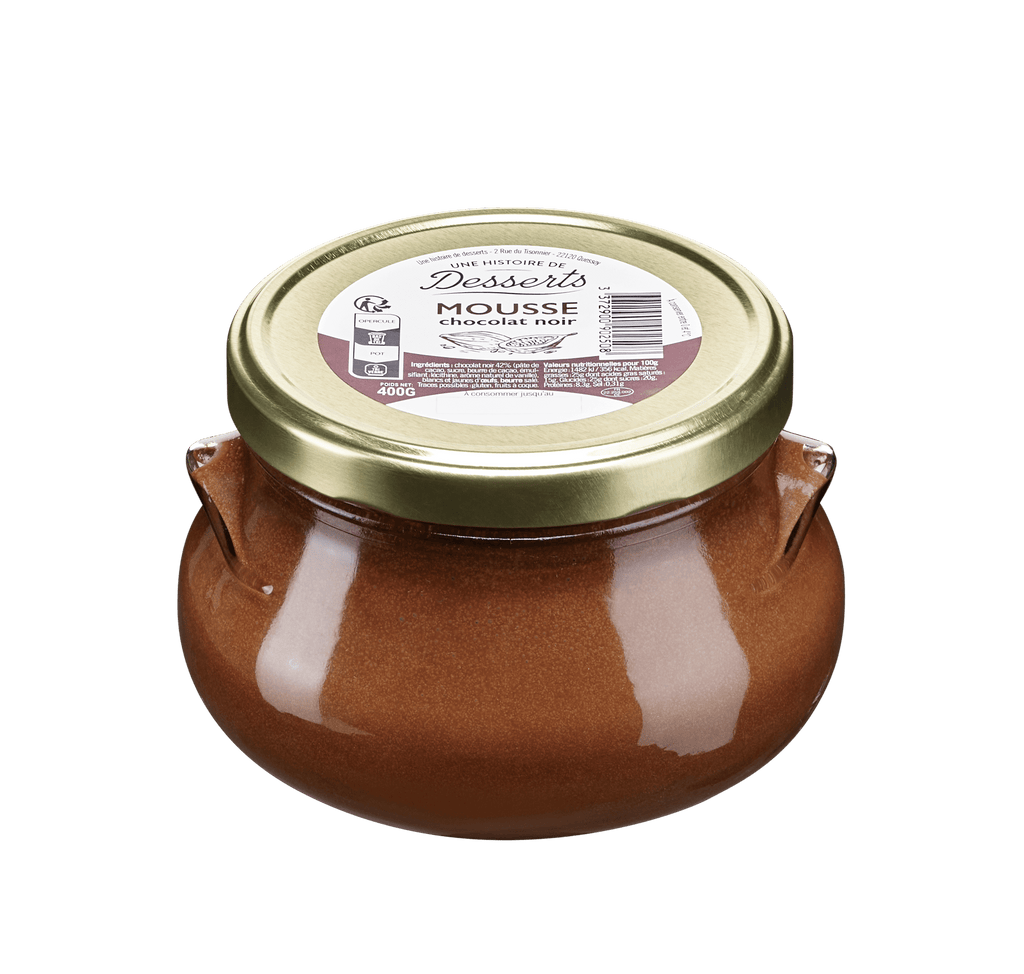 Une histoire de desserts - Marie Morin Mousse au chocolat noir - format familial - 400g vrac-zero-dechet-ecolo-lille-pilaterie