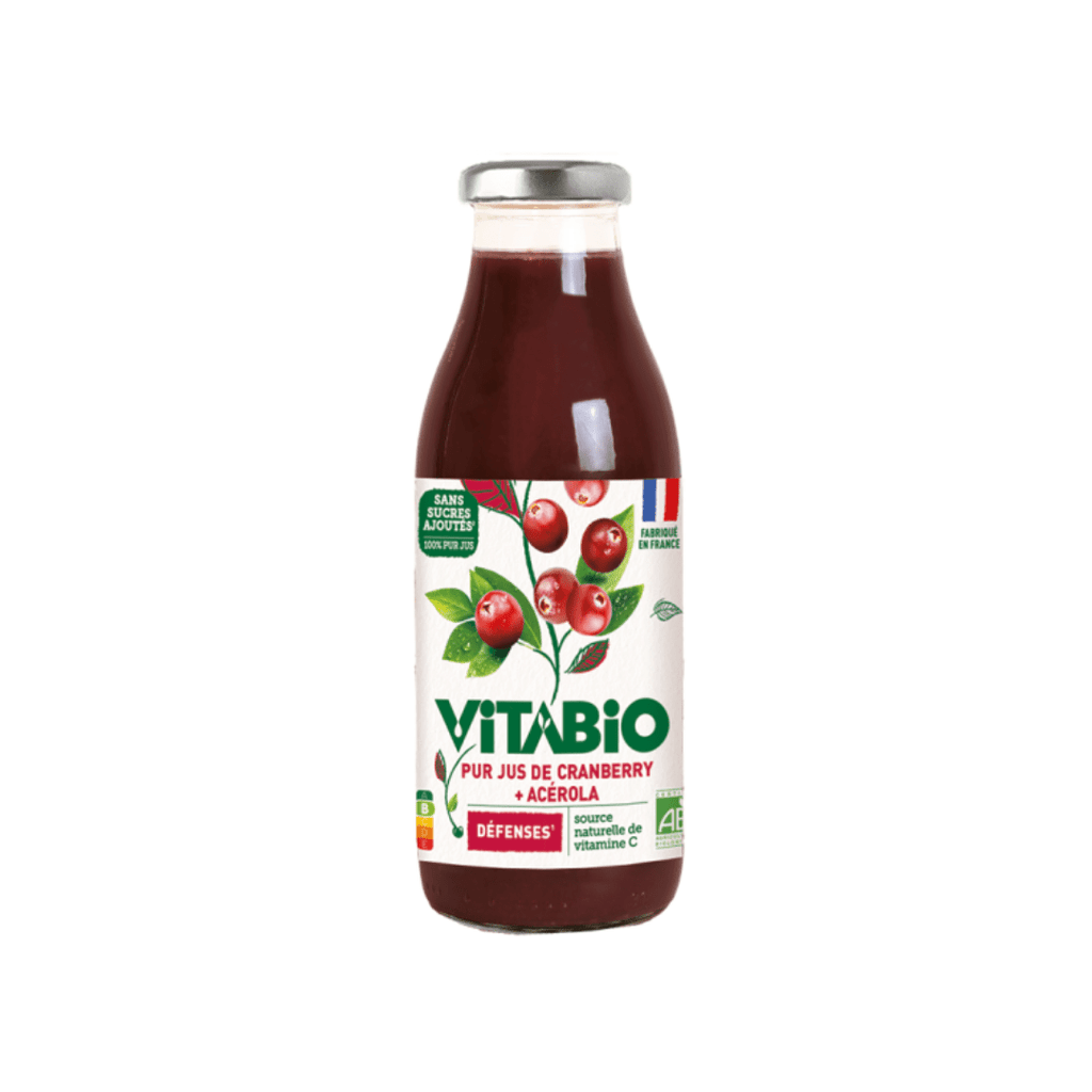 Vitabio Pur jus de Cranberry - DEFENSES - 50cl vrac-zero-dechet-ecolo-lille-pilaterie