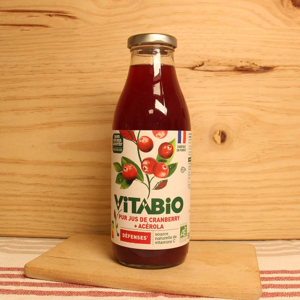 Vitabio Pur jus de Cranberry - DEFENSES - 50cl vrac-zero-dechet-ecolo-lille-pilaterie