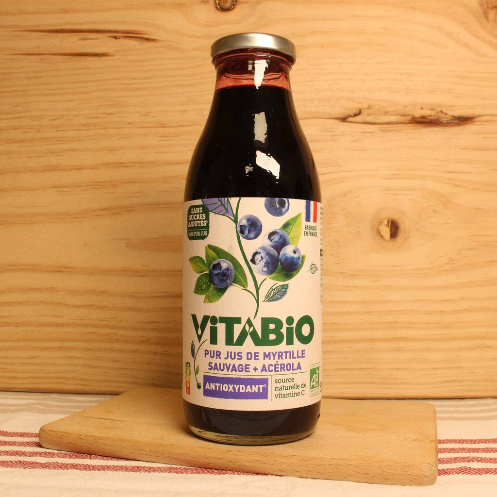 Vitabio Pur jus de Myrtille Sauvage BIO - ANTIOXYDANT- 50cl vrac-zero-dechet-ecolo-lille-pilaterie