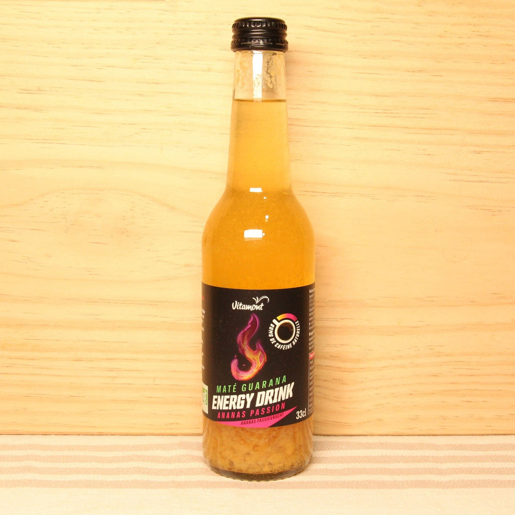 Vitamont Energy Drink BIO - Ananas Passion - 33cl - ANTIGASPI vrac-zero-dechet-ecolo-lille-pilaterie