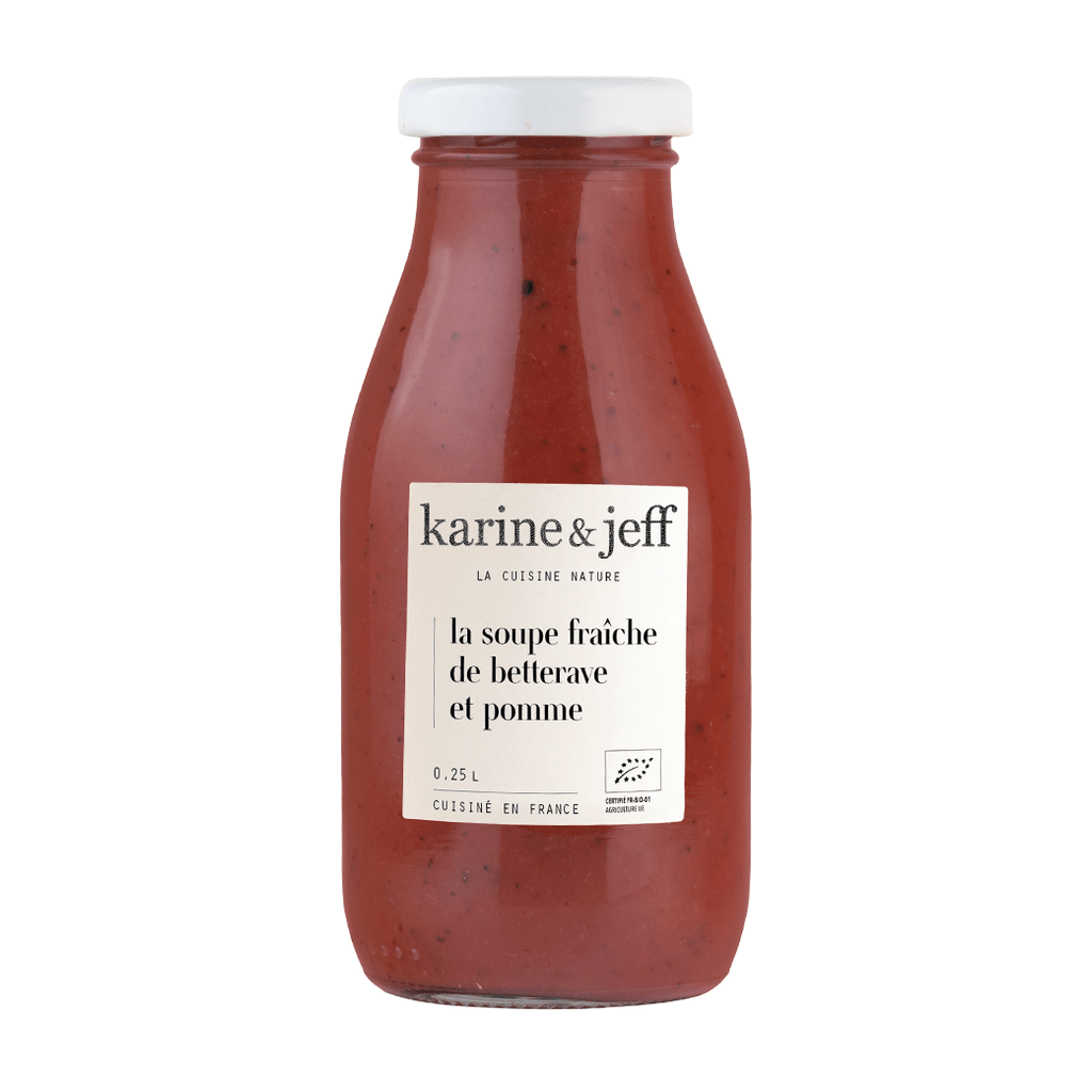 Karine & Jeff La soupe fraîche de betterave et pomme - 0.25L vrac-zero-dechet-ecolo-lille-pilaterie