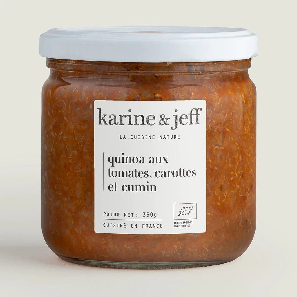 Karine & Jeff Quinoa, tomates, carottes et cumin BIO - 390ml vrac-zero-dechet-ecolo-lille-pilaterie