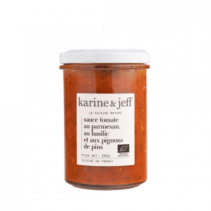 Karine & Jeff Sauce tomate au parmesan, au basilic et aux pignons de pin - 200g vrac-zero-dechet-ecolo-lille-pilaterie