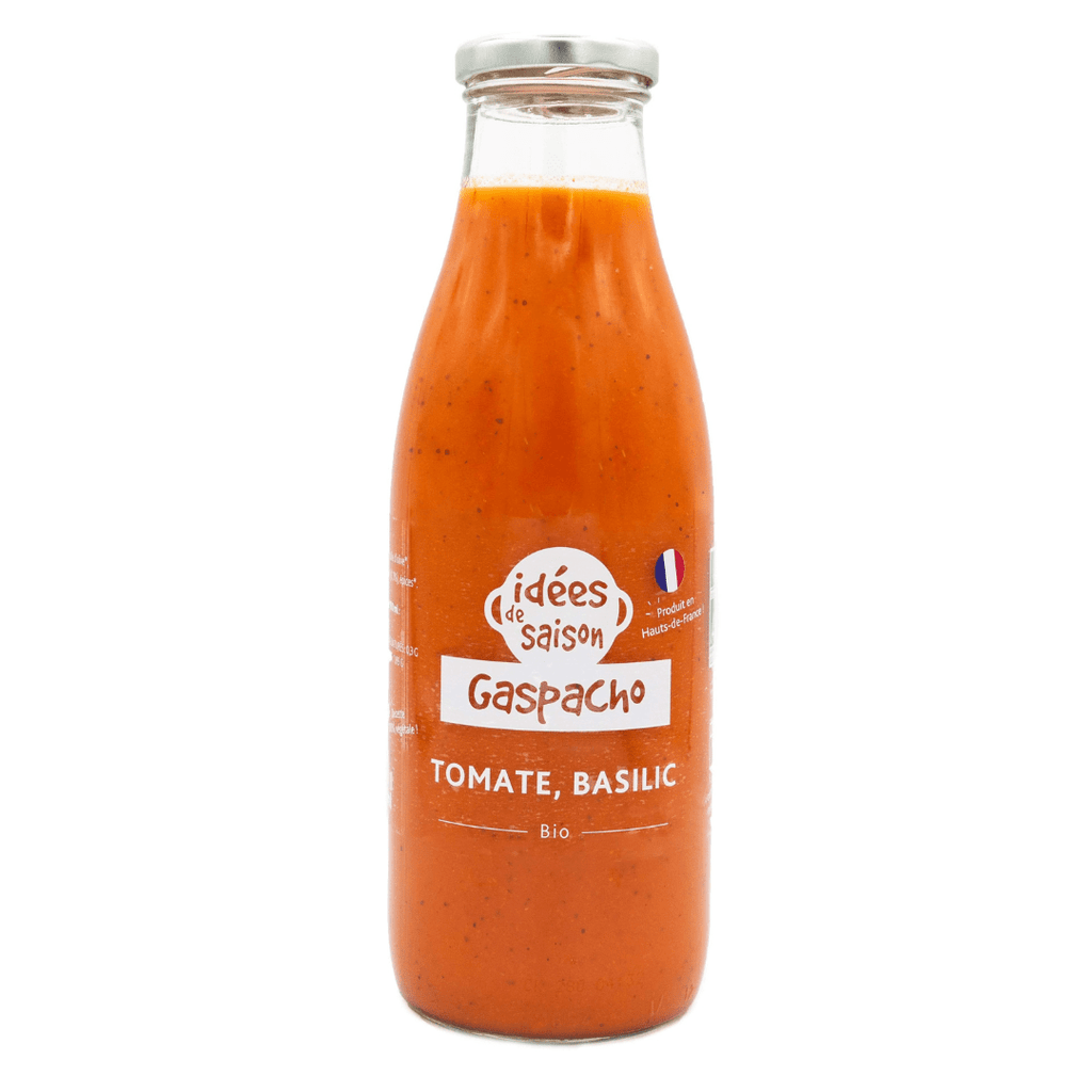 Les Serres des Près Gaspacho tomate basilic - 75cl vrac-zero-dechet-ecolo-lille-pilaterie