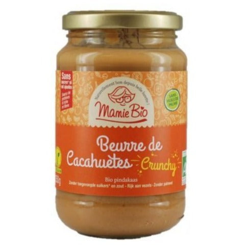 Mamie Bio Beurre de cacahuètes crunchy 100% bio - 350g vrac-zero-dechet-ecolo-lille-pilaterie